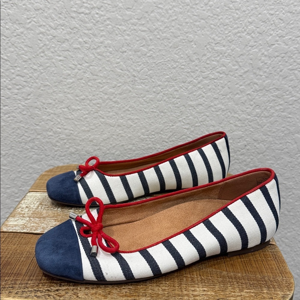 Vionic Klara Striped Ballet Flats Size 6.5 - Picture 4 of 8